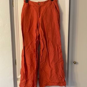 Urban Outfitters Ginny Linen Low-Rise Pant, Size 0 and 2